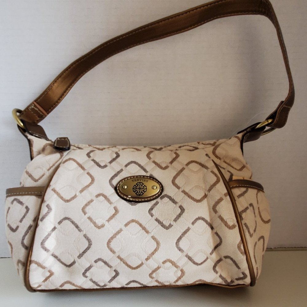 Treviso Beige and Gold Hobo